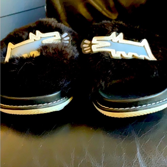 COACH all leather & fur slides from the Keith Haring collaboration - Picture 6 of 6